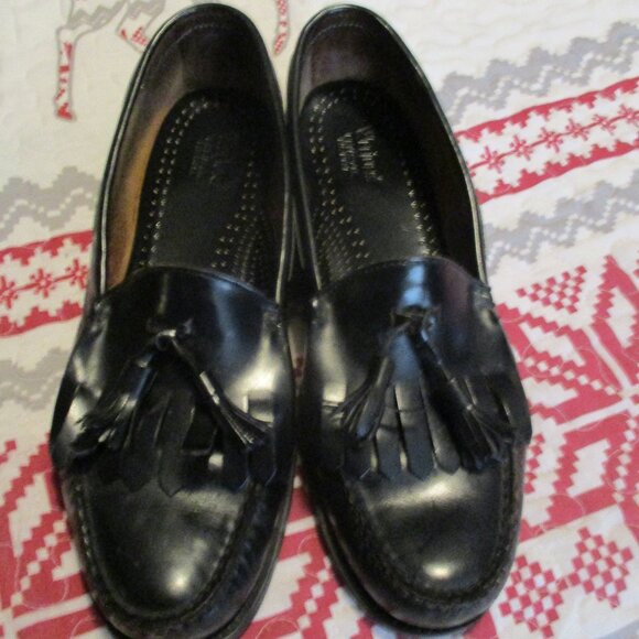 WEEJUNS MENS Tassel LOAFERS SIZE 11.5, Color: Black GH Bass main image 7